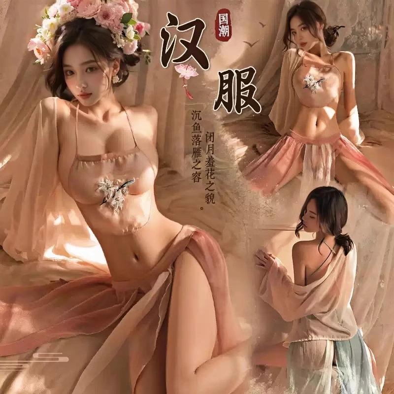 肚兜性感内衣国朝古风女成人床上COS服装情侣小胸约会情调趣内衣