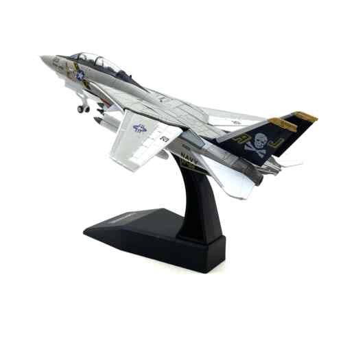 1:100 Nsmodel F-14 雄猫战斗机V84翅膀轮子可动仿真合金飞机模型