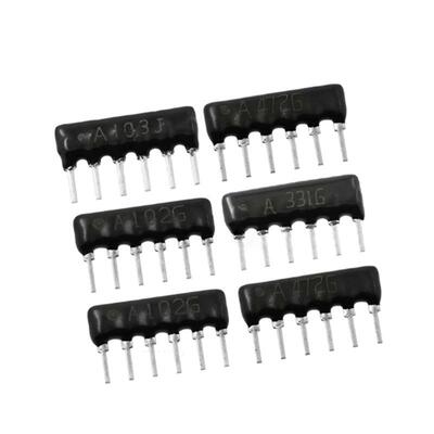 插件排网络电阻.6阻脚6PA102J/A2272J33k4.k排HQG阻厂家直销