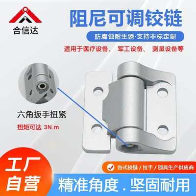 HFM31/E6调节缓冲阻尼铰链 工业加厚机械设备仪器型材锌合金合页