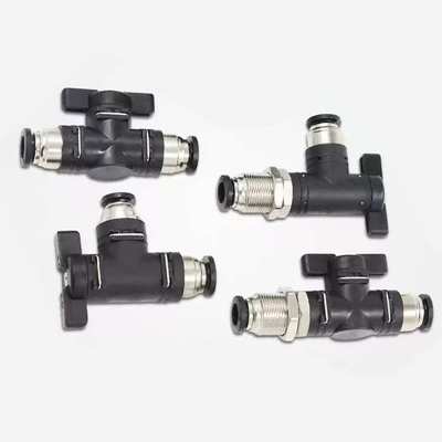 气动手动阀开关BL气管快插接头BC外螺/BCF内螺BL弯头球阀门开关