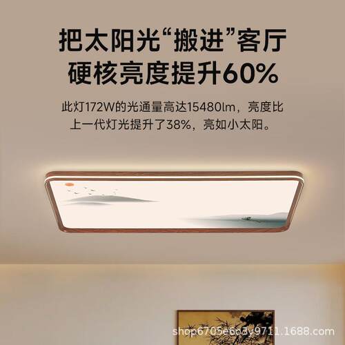 厅新中XKO式吸顶灯宋式美学客厅主灯大国灯茶室中中风禅意山灯具