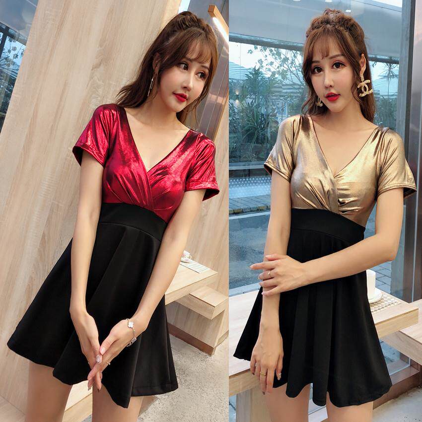 夜场工作服性感女装2025夏季新款低胸显瘦遮肚裙子夜店大码连衣裙
