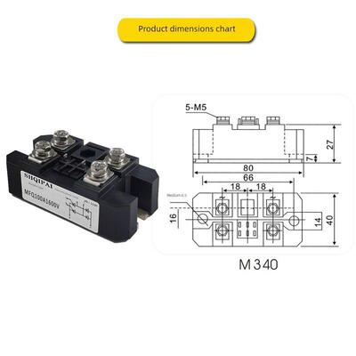 单相可控硅整流桥MFQ100A1600V MFQ60A600V1200V半控桥充电器电机