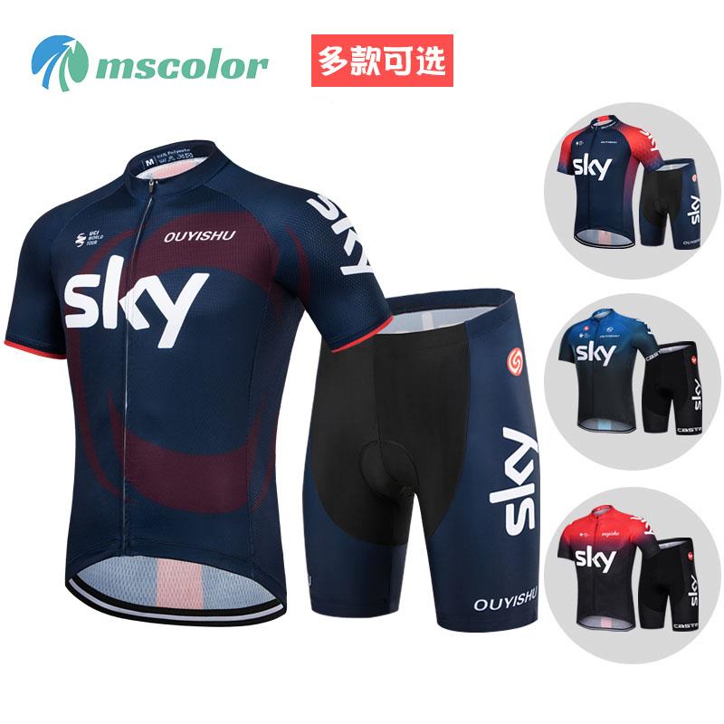 德国专业骑行服套装男夏公路自行车服速干透气山地背带骑行裤上衣