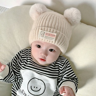 0到3个月6一12月小月龄宝宝春秋款 新生婴儿帽秋冬季 婴儿帽子冬季
