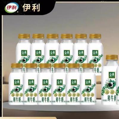 伊利金典鲜牛奶瓶装235ml*7瓶巴氏杀菌早餐牛奶K