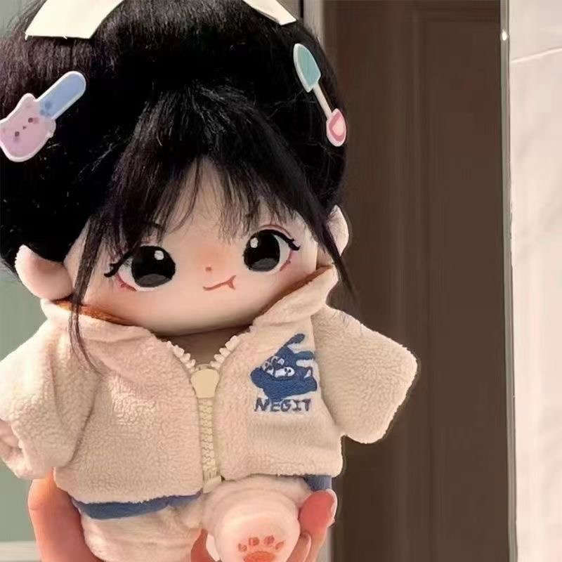 运动羔羊20cm棉花娃娃衣服冬季无属性套装男女娃通用衣服可爱萌