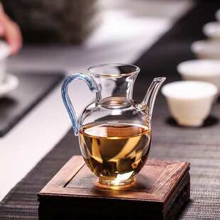 高硼硅玻璃分茶器公道杯小壶炫彩闪光茶海宋壶品质堪比台湾某慢堂