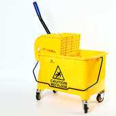 加厚商场酒店学校挤水车塑料清洁手压式 单拖清洁榨便捷水车桶把桶