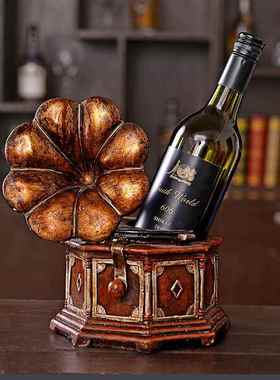 美装式复古怀旧风格红色留声家机红酒暗架居软装橱SEL窗饰工艺品