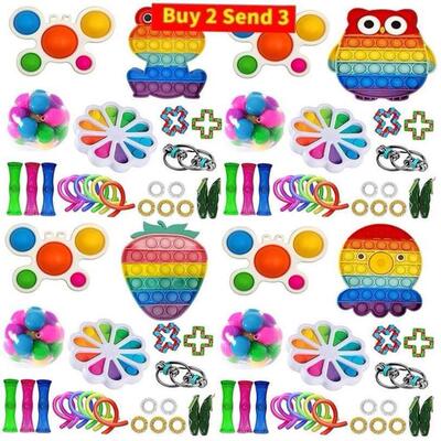 TOP 114 Fidget Toys Pack Anti Stress Toy Set Marble Relief