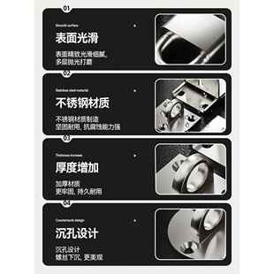 90度防盗门二道锁门内反锁扣卡扣固定门栓插销免打孔平移推拉门锁