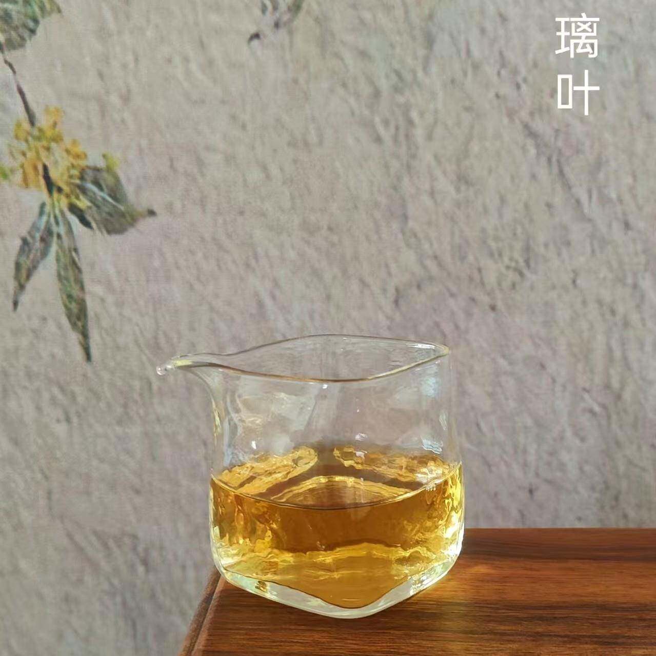 高硼硅玻璃公道杯尖嘴四方分茶器家用创意小茶海茶具匀杯耐热公杯