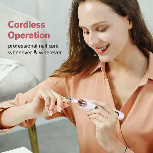 新款小型电动美甲打磨机卸甲抛光一体多功能磨甲器便携式充电