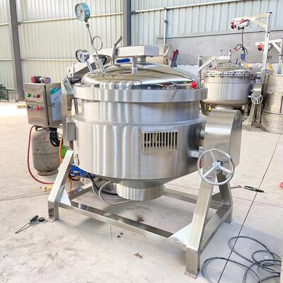 立式可倾式豆制品猪蹄高压蒸煮锅 猪骨牛骨羊骨熬煮锅（高压锅）