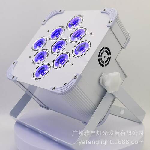 9颗充电帕灯电池款舞台染色PAR灯六合一充电led无线par灯LED灯光