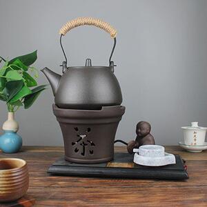 陶瓷快煮壶玻璃煮茶器童趣功夫茶具电热烧水家用静音温控陶然茶壶