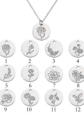 BirthdayNecklace跨境现货吊坠