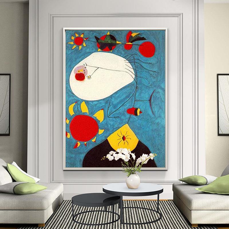 水竞晶瓷米罗名画客厅装饰画抽象画现代轻奢玄关画儿童房卧室挂画图片