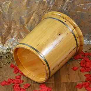 0YF香柏木足浴桶泡476脚木带盖浴足实木脚泡洗木盆7小桶腿桶加高