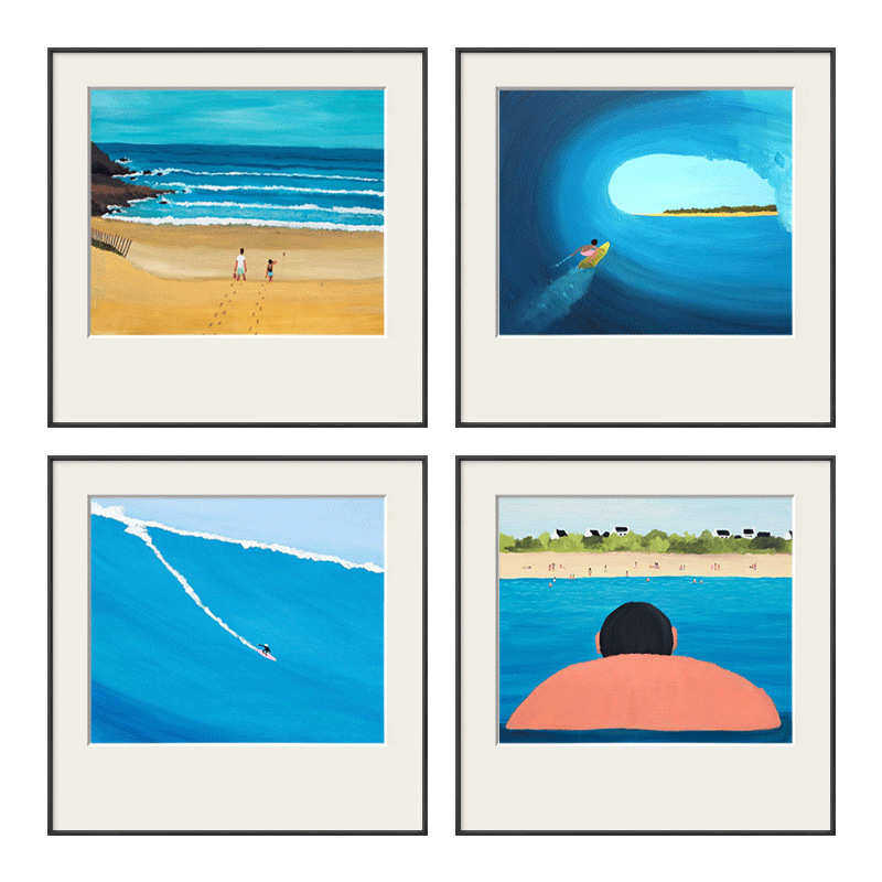 小众大师艺术画北欧风格清新客厅装饰画餐厅挂画壁画蓝色大海风景,家居饰品,现代装饰画,淘宝优惠券,粉丝福利购,淘宝优惠卷