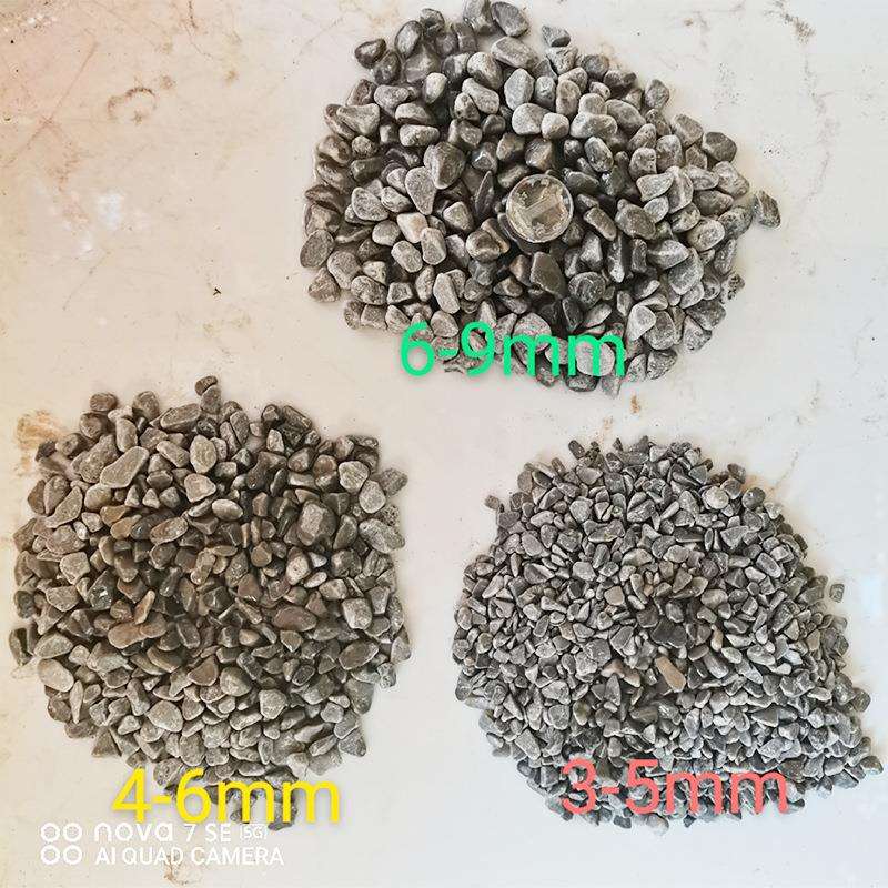 供应深灰水洗石胶粘石米 鱼缸小区喷泉盆景布景褐色石米水磨石