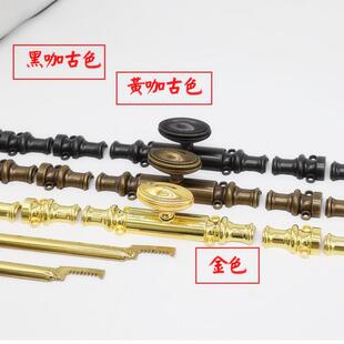欧式复柜古插销简锁单色天地锁拉手外婆橱柜锁长SY9019杆拉金杆锁