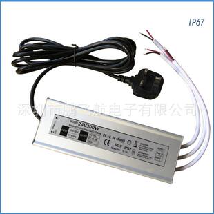 24V300W英规防水电源100 240V高功率因数0.96实地生产直销