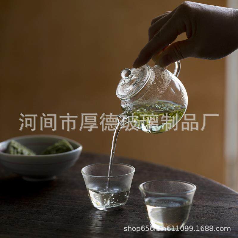高硼硅玻璃茶壶迷你泡茶壶巨轮珠小号泡茶器玻璃壶功夫茶道具