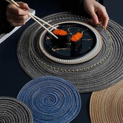 nordic style handmade ramie placemats home insulation