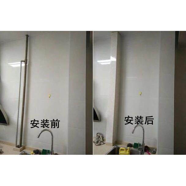云南昆明 包下水管道护角装饰 包燃气厨房管道 卫生间PVC遮挡护板