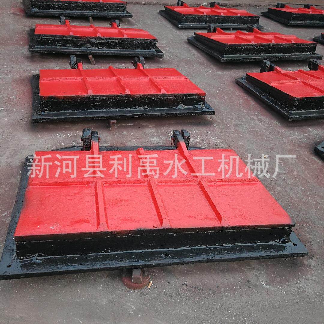 启闭机闸门 平面拱形铸铁镶铜闸门 800*800铸铁闸门 污水处理闸门