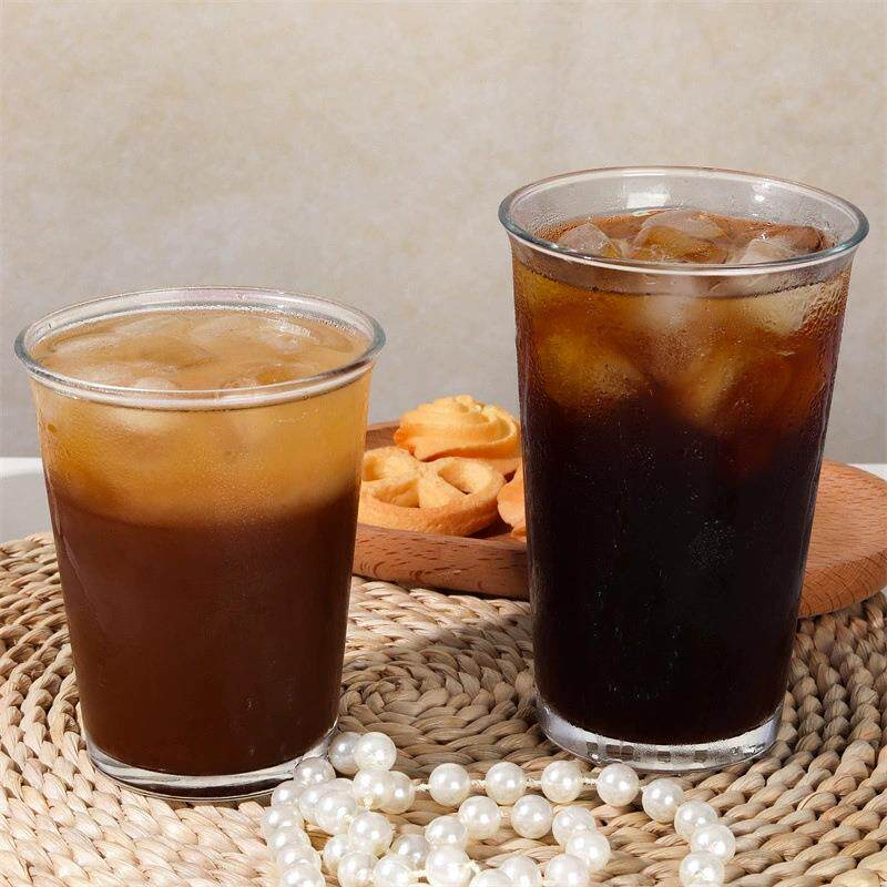 家用高颜值加工LOGO玻璃杯咖啡杯ins简约反口水杯茶杯冷饮奶茶杯