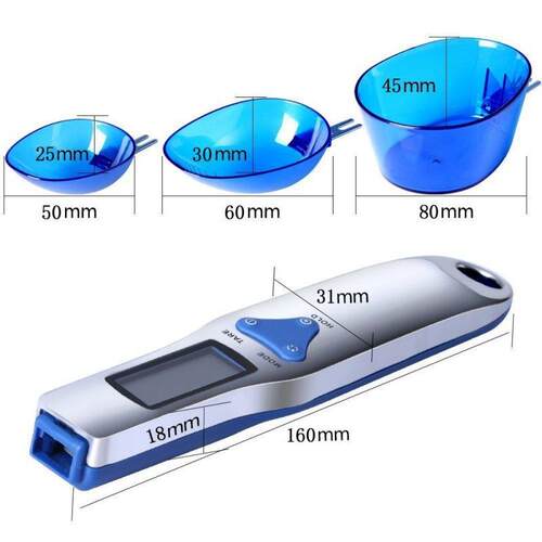 家用厨房秤三勺0.1g勺子秤迷你电子秤500g电子量勺秤烘焙食物克秤