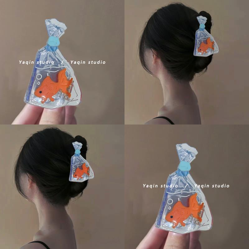 锦鲤愿望！袋子金鱼许愿抓夹！