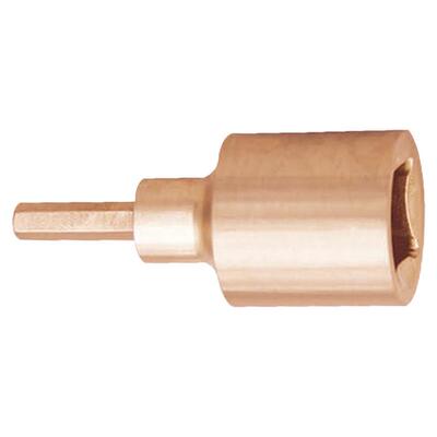 TOOLTIME图泰防爆内六方套头1/2”铍青铜无火花六角旋具套筒扳手