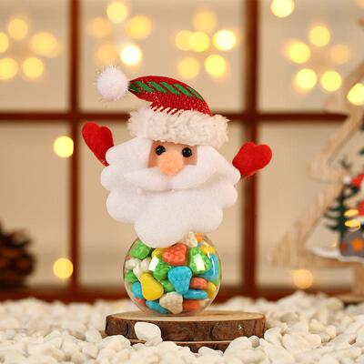 Christmas candy jar Mini old man candy jar Christmas gift ca