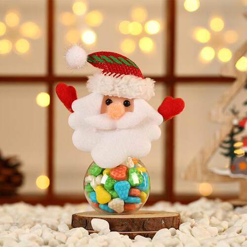 Christmas candy jar Mini old man candy jar Christmas gift ca