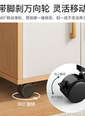 文件物柜木质办公室小柜子储柜C107客移厅动纳收柜卧室矮柜靠墙桌