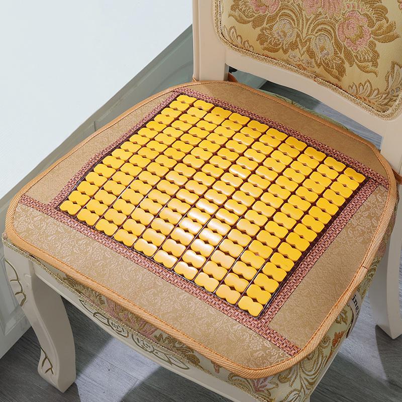 高档夏季竹片麻将凉席欧式餐椅凉垫办公椅垫电脑椅子坐垫透气防滑