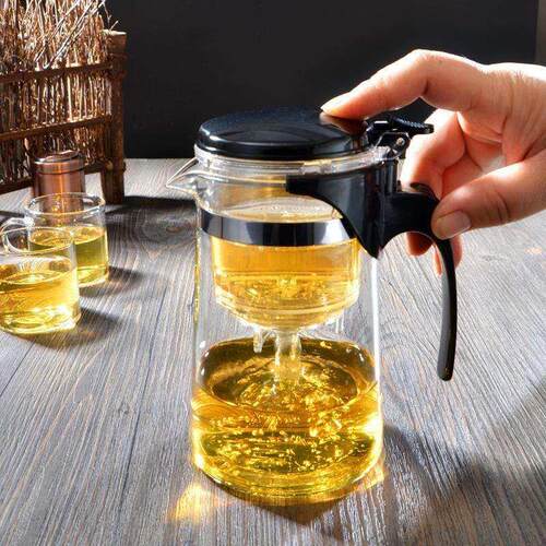 elegant cup glass teapot high temperature tea maker