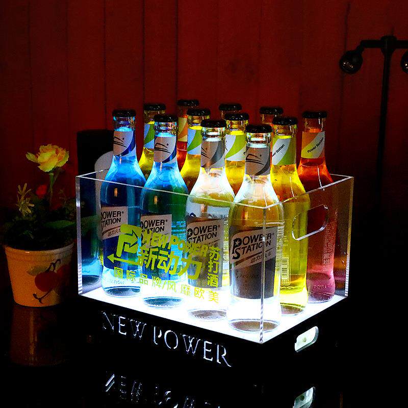 酒发光冰E桶元宝冰桶KTWZ-IB069V啤酒框吧香槟桶LD亚克力透加明厚