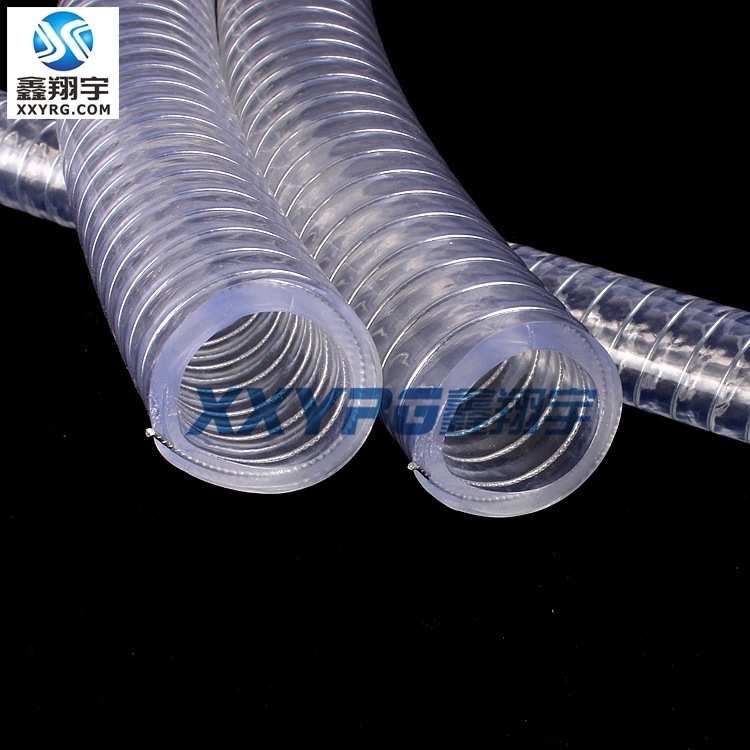 四季柔软耐高压PVC透明钢丝增强软管耐压/PVC塑料排水管25