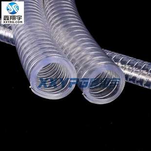 四季 塑料耐压 pvc高压软管柔软25钢丝透明增强排水管耐pvc
