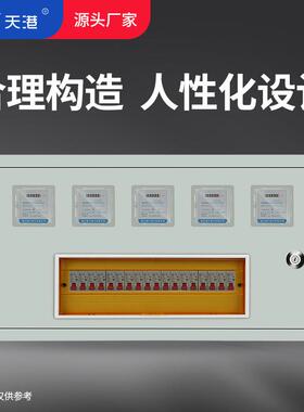 电表箱盒5户明装室外PZ40单相配电箱防水DZ47导轨家用单户户外C45