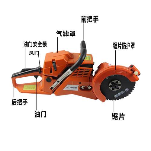油汽机驱动双轮异向切割锯机CCDE2530XDE230XP抢破险拆救援锯救援