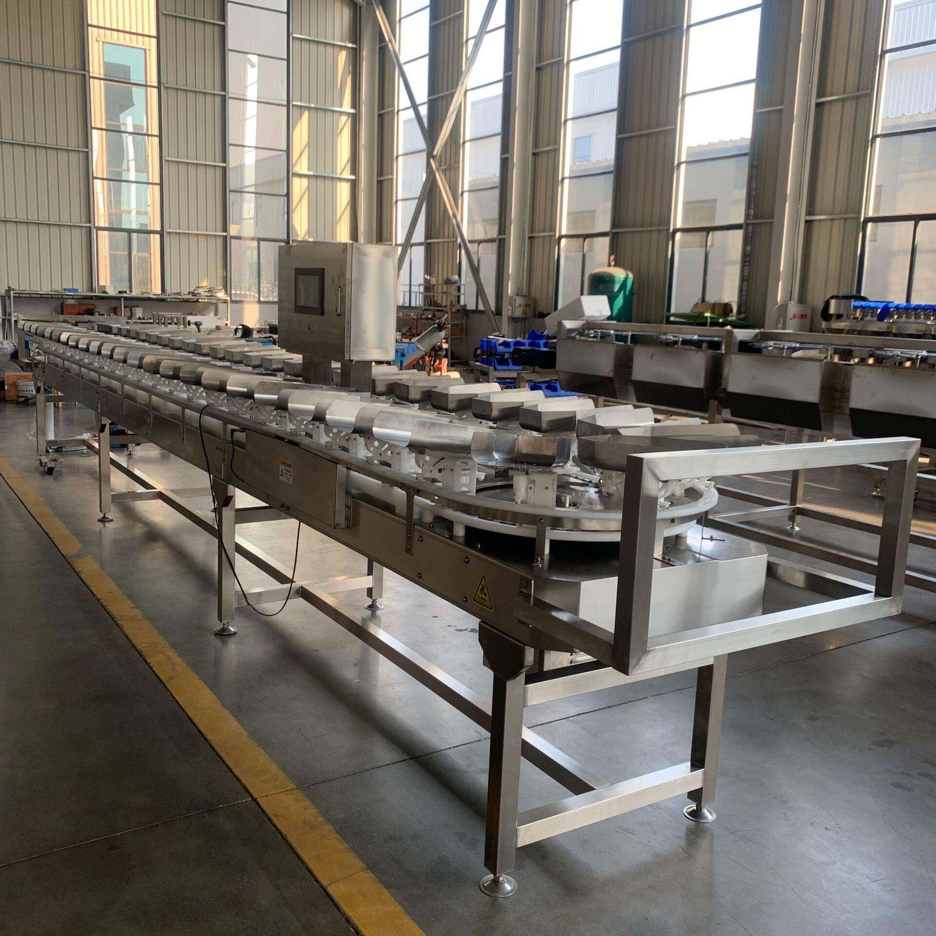 秤定制精度果蔬重量分选机料盒不锈钢龙虾海参鲍水产加工分级