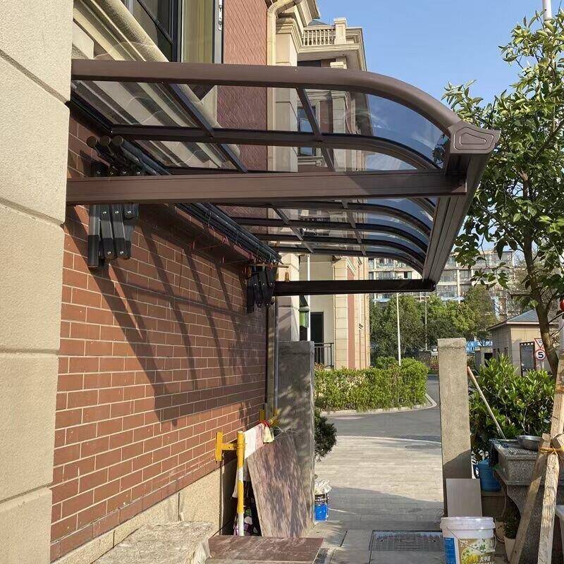铝合金棚屋簷家用阳台楼顶遮棚阳防晒003耐雨棚力板车别墅院子阳