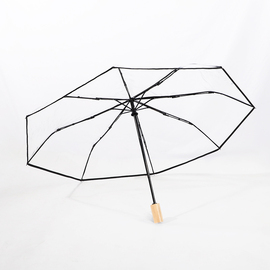 透明雨伞全自动大号，折叠创意网红伞结实耐用高颜值男女生手动伞小